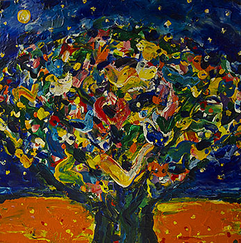 Tree with a Starry Night (Hommage a Vincent van Gogh)